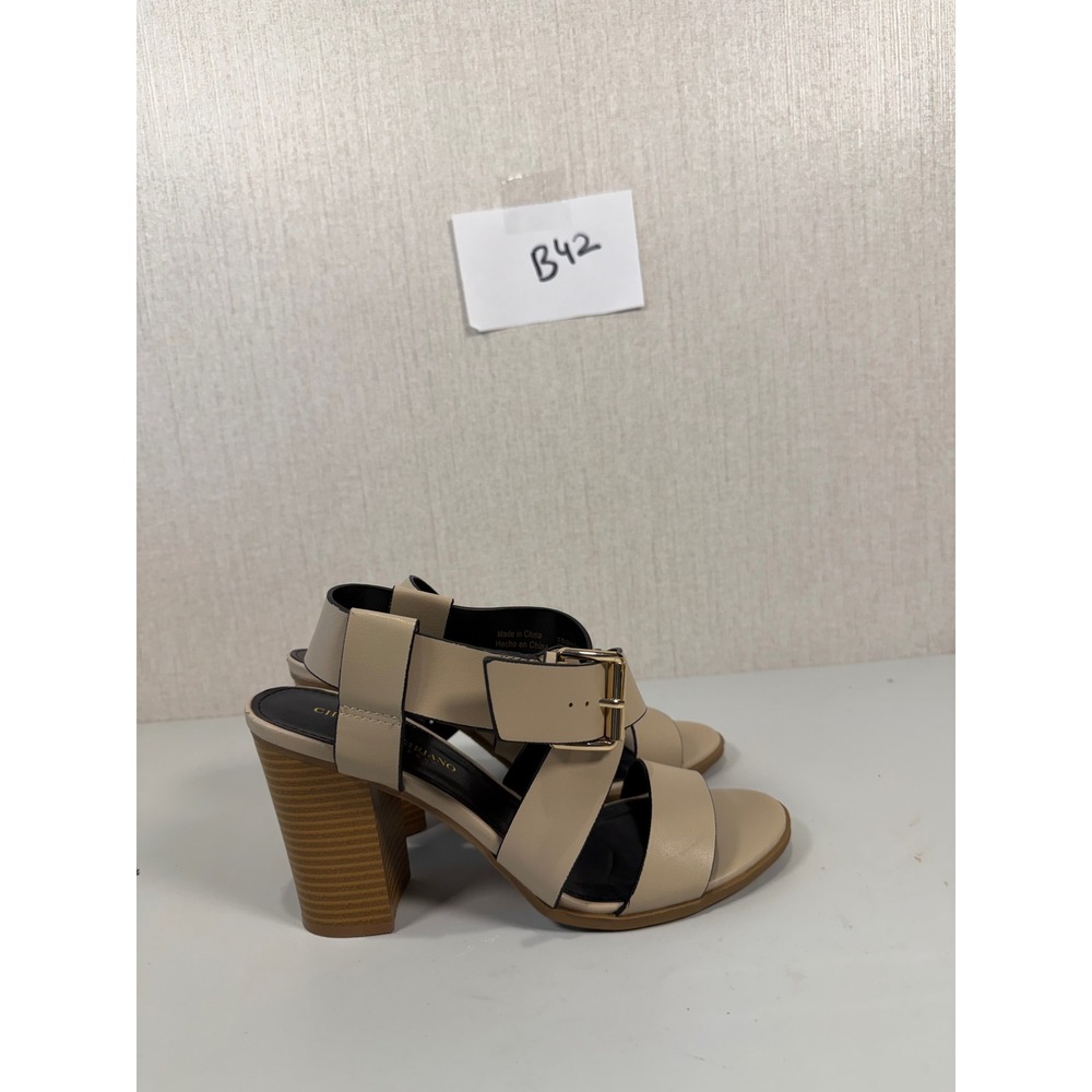 CRHISTIAN SIRIANO WOMEN'S SANDALS BEIGE STRAPS Size 8.5 - Picture 2 of 14